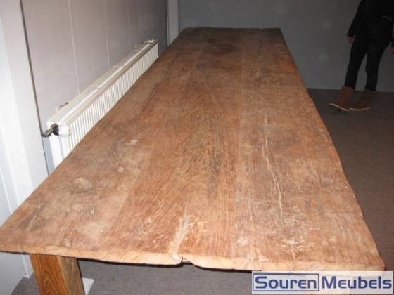 Teak tafel oud hout 400x100cm (9)